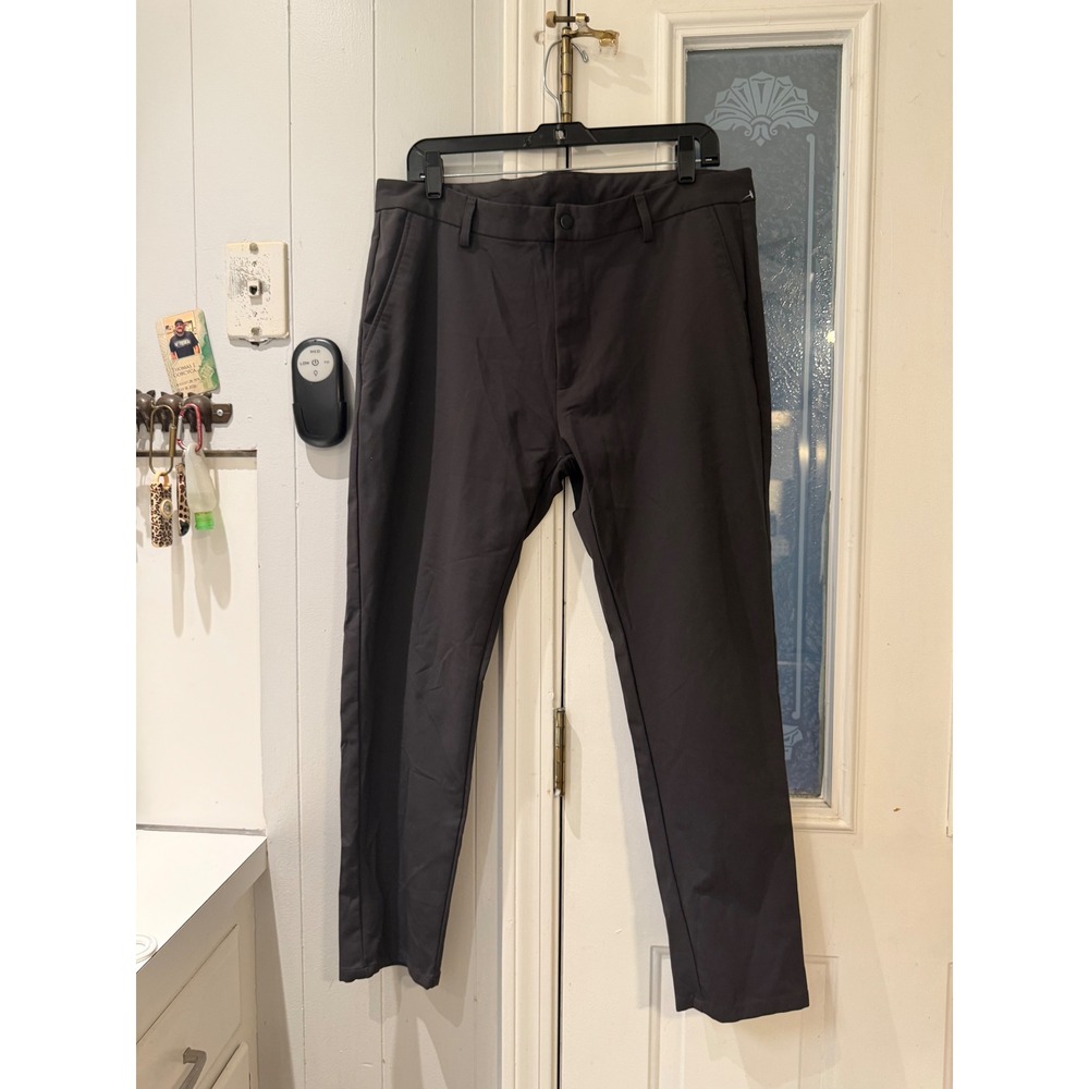 Under 5'10 Jon Performance Pants Charcoal Gray Mens 36/27 Chino Trousers